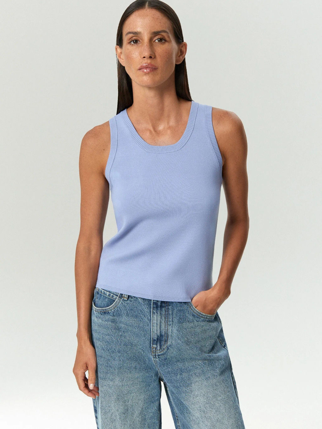 Трикотажный топ из вискозы, B3133/firuzeh - Emka фото 2