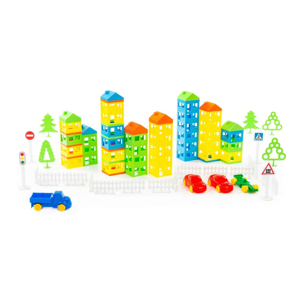 Конструктор Построй свой город (146 элементов) (в пакете) - Полесье фото 4