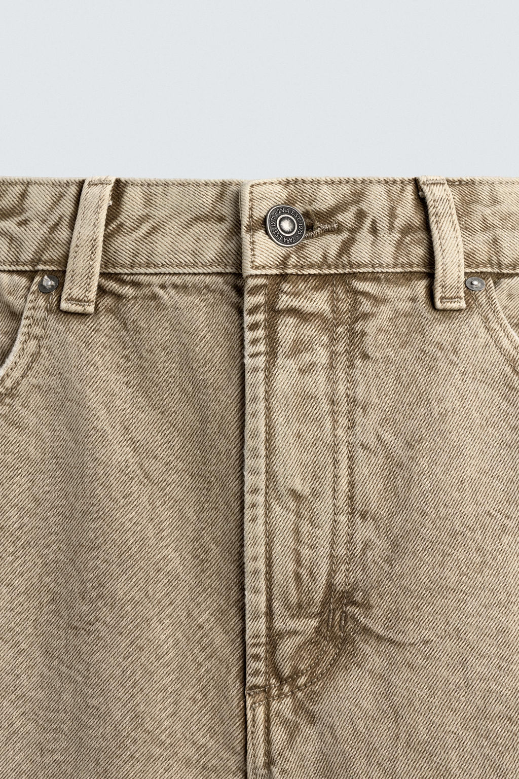 WASHED BARREL FIT TROUSERS - Zara фото 19