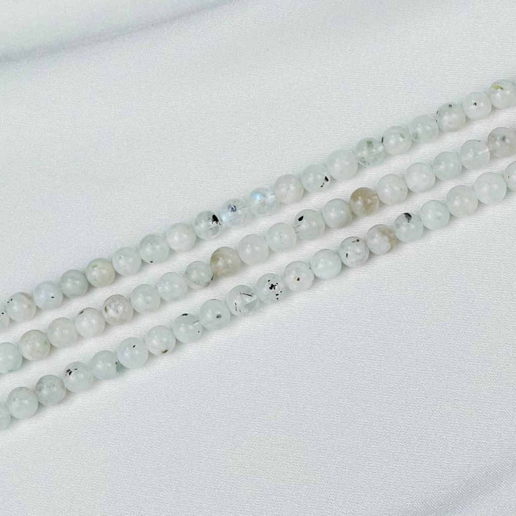 Бусины для украшений из Лунного камня (68 бусин) 39 см