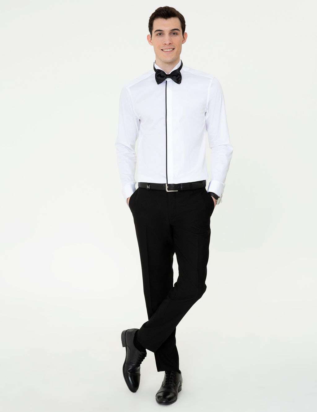 Beyaz Slim Fit Smokin G_mlek - Pierre cardin фото 4