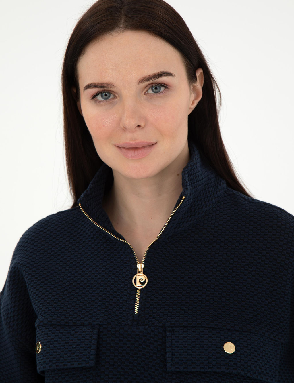 Lacivert Oversize Sweatshirt - Pierre cardin фото 2
