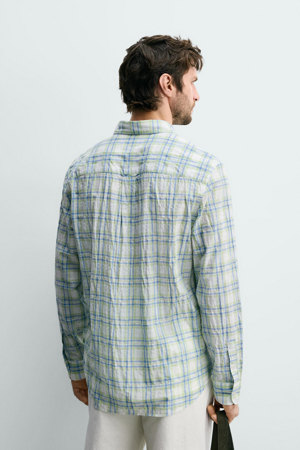 BERMUDA RELAXED FIT LINO - VISCOSA / Negro - Zara фото 13