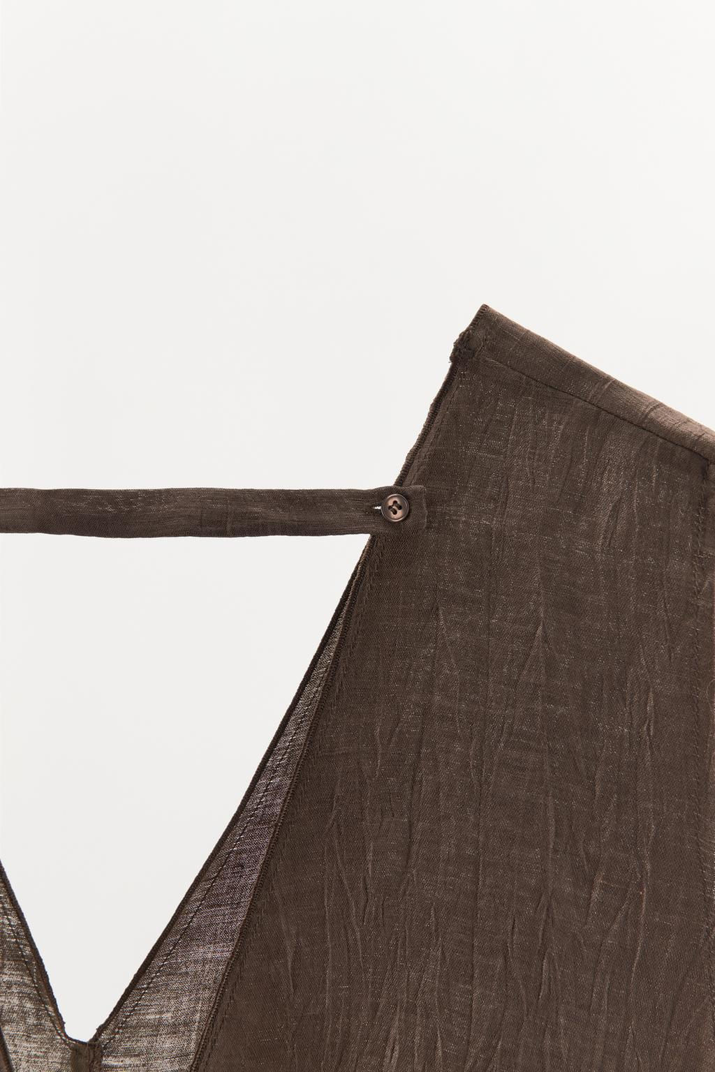 LINEN TEXTURED TOP - Zara фото 7