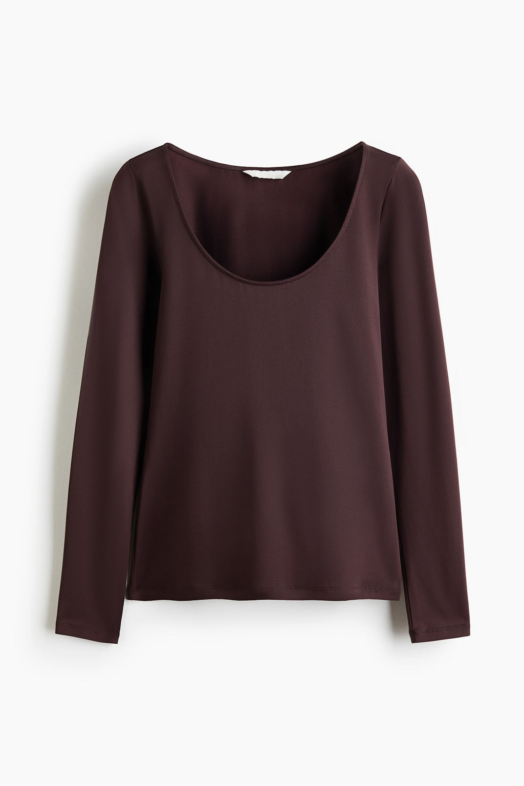 Camiseta de manga larga con escote en U - H&m фото 8