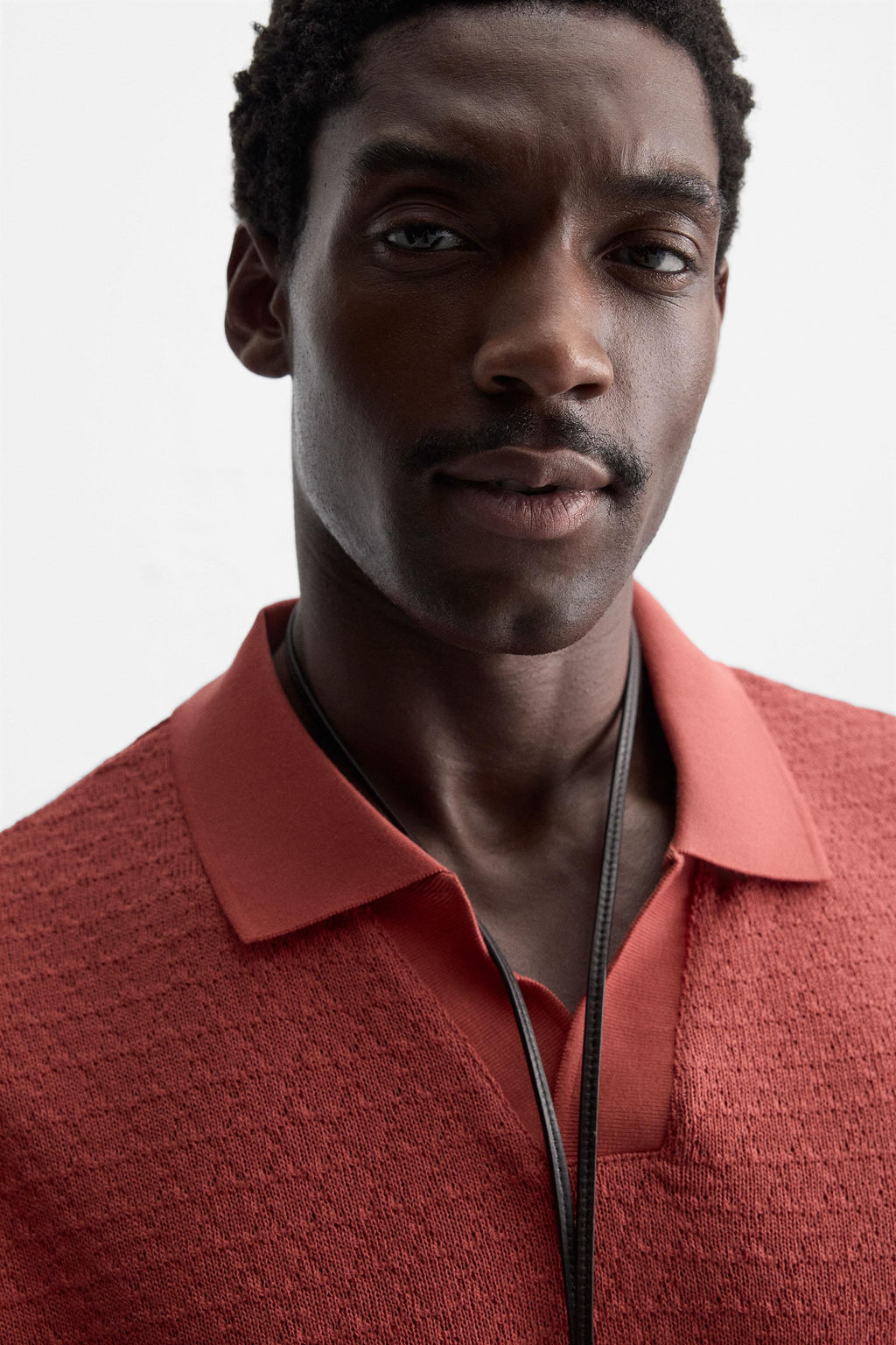 GEOMETRIC JACQUARD POLO SHIRT - Zara фото 5