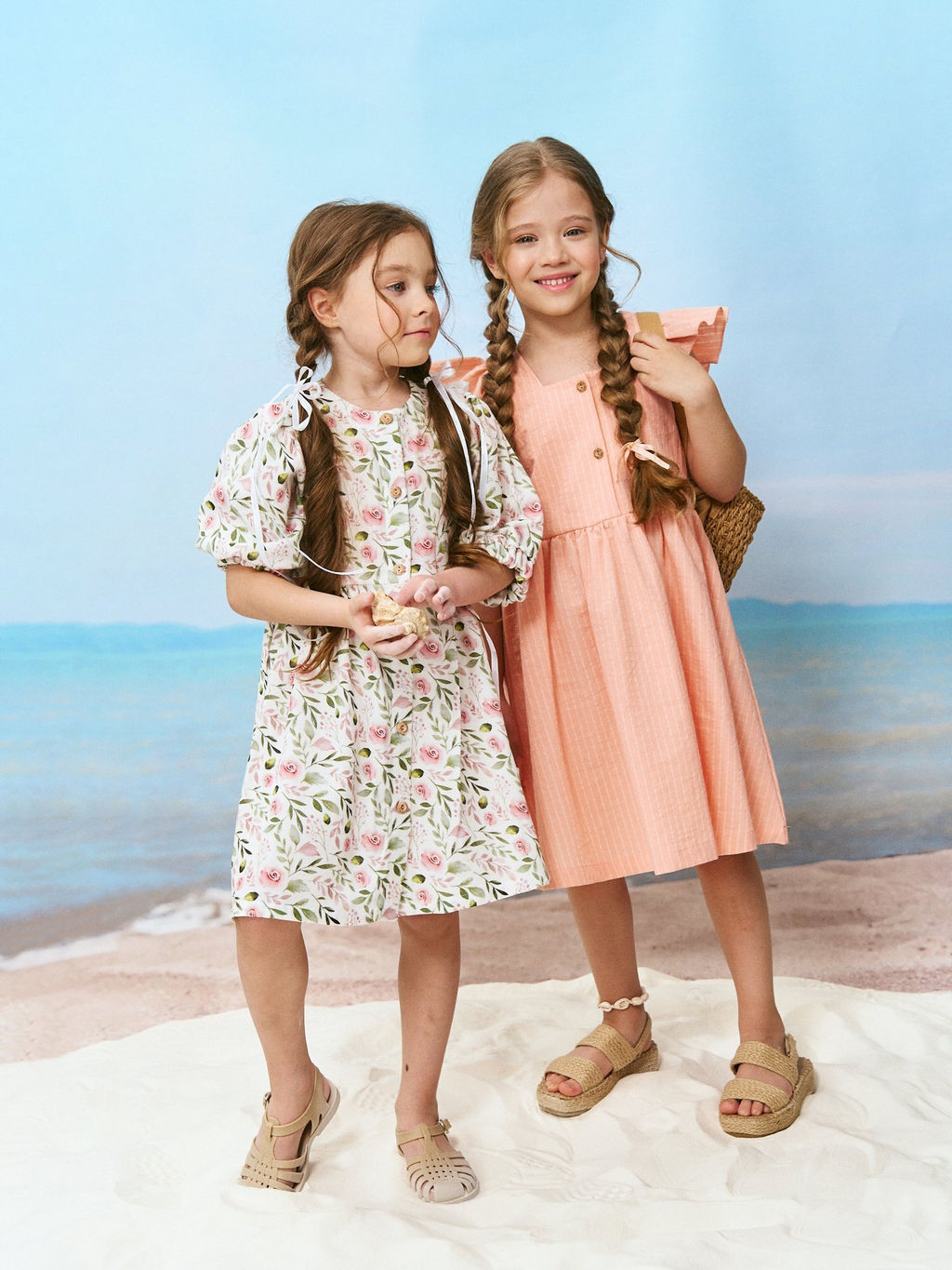 Платье хлопковое "Розы"