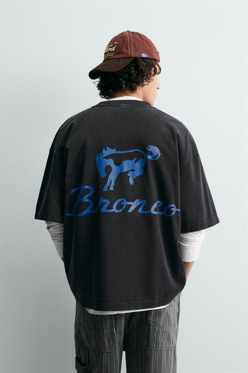 WASHED T-SHIRT WITH CONTRAST FORD  PRINT - Zara фото 3