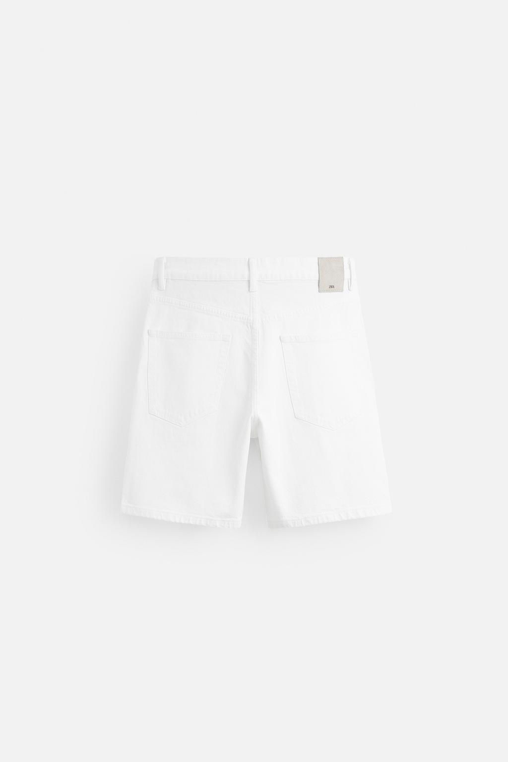 REGULAR FIT DENIM BERMUDA SHORTS - Zara фото 40
