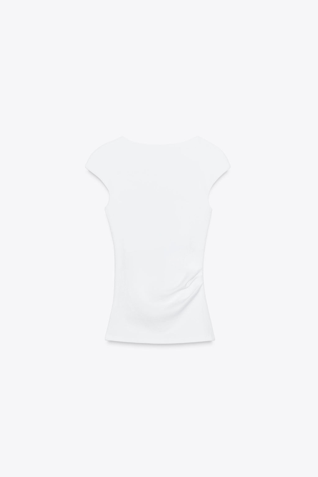 RIBBED DRAPED TOP - Zara фото 4