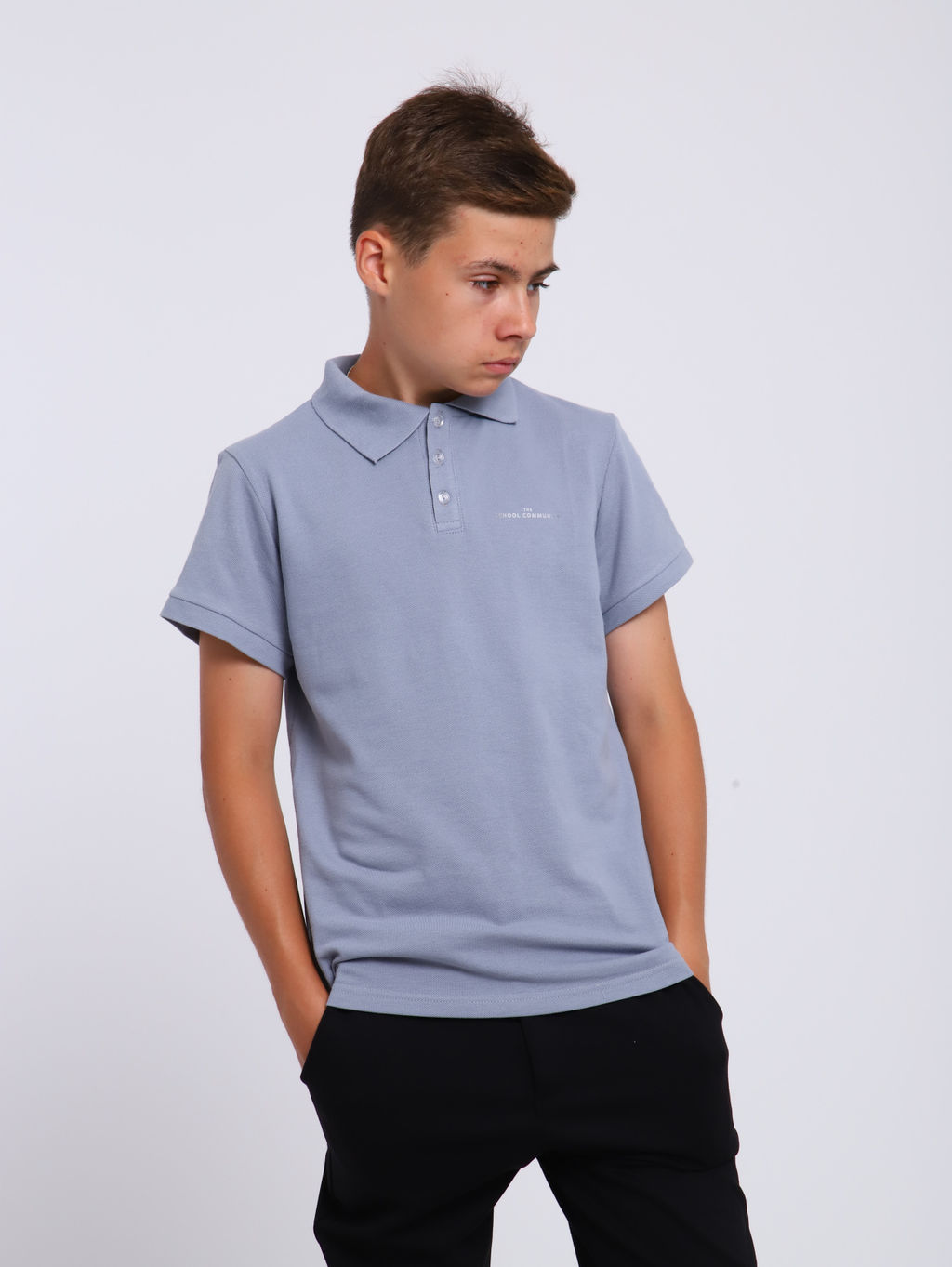 Рубашка-поло "Михаил" серый