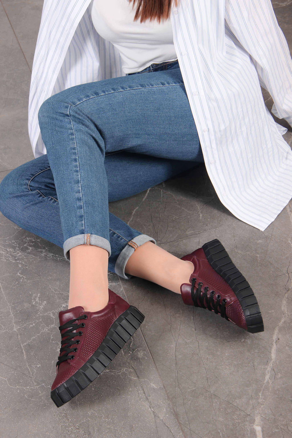 Кеды EDART 127.91505 bl. Бордовый R