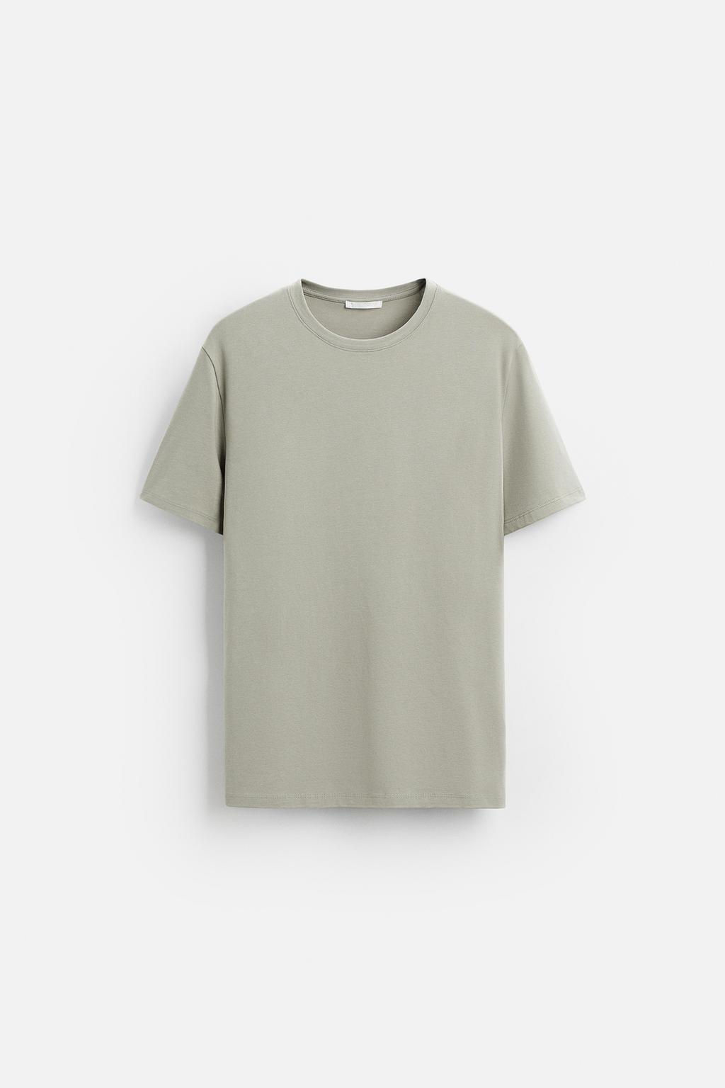 BASIC SLIM FIT T-SHIRT - Zara фото 31
