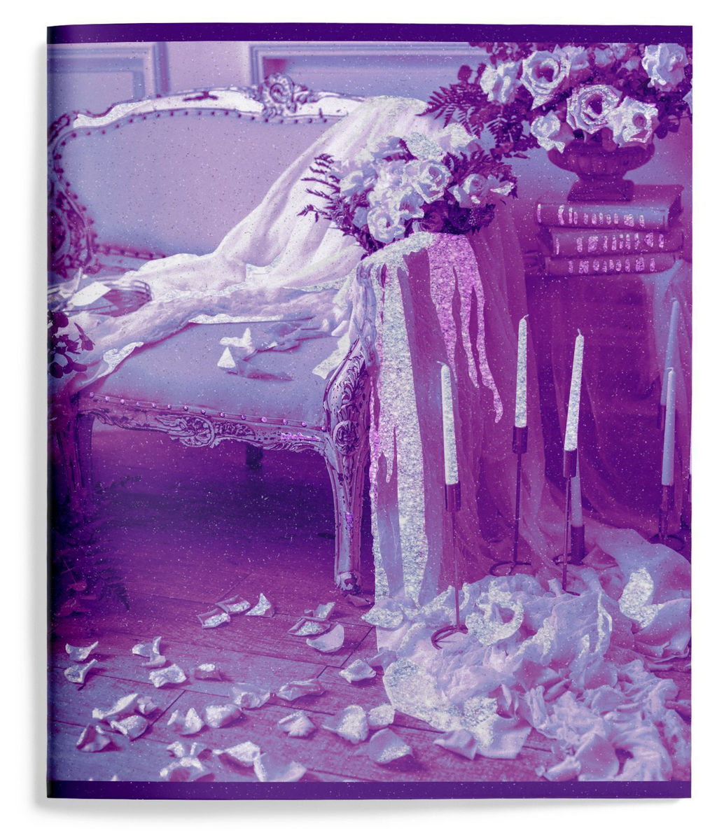 Тетрадь 48 л. А5 клетка, на скрепке, офсет LOREX LILAC мелованный картон, двойная обложка, запечатка, soft touch, выб. УФ-лак, блестки - Buro фото 3