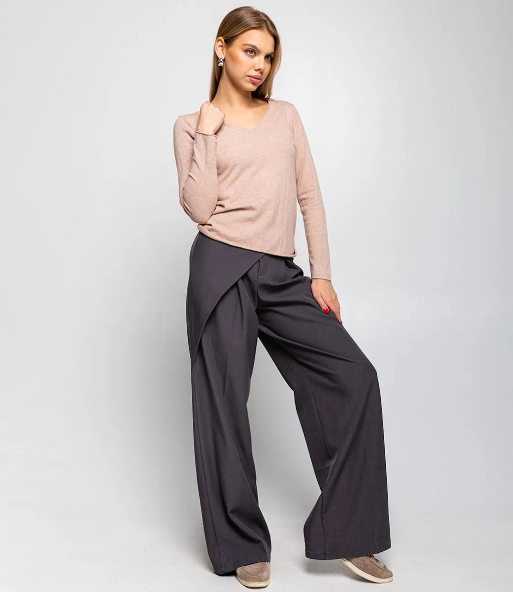 Пуловер #КТ7332, бежевый