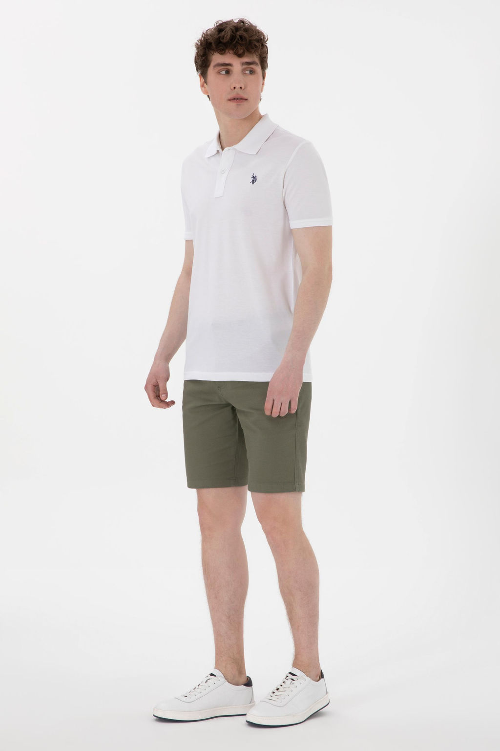 Erkek Regular Fit Polo Yaka Beyaz Basic Ti__rt Sepette S_rpriz _ndirim - U.s. polo assn фото 11