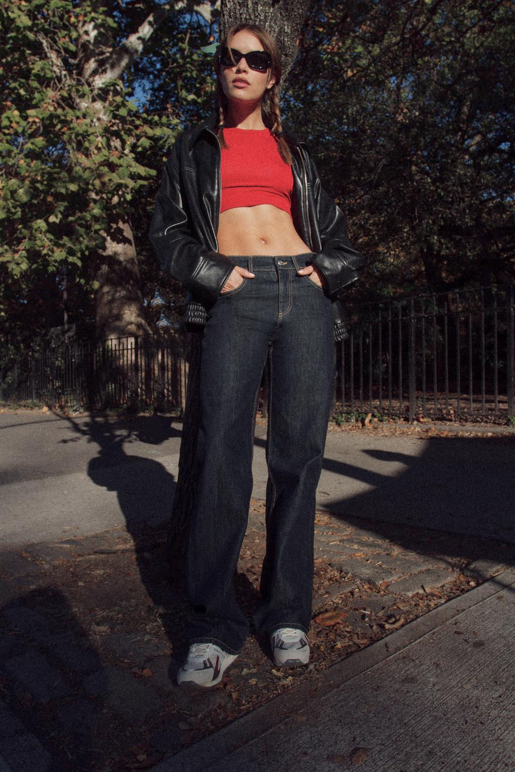 LEATHER EFFECT BOMBER JACKET - Zara фото 3