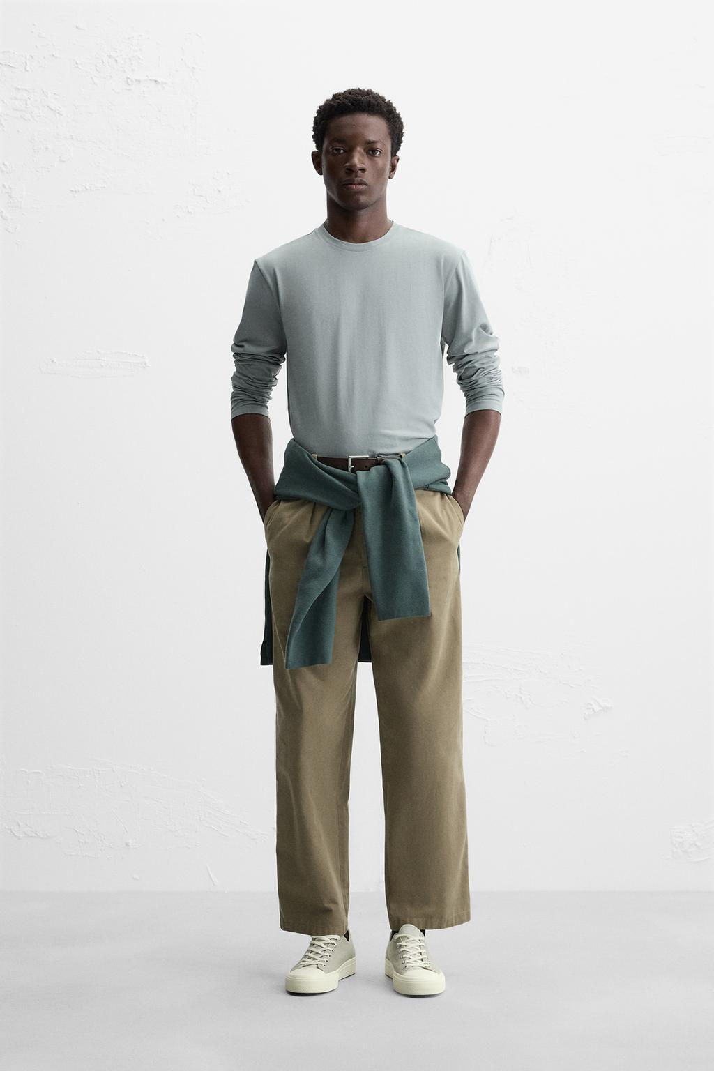 BASIC SLIM FIT T-SHIRT - Zara фото 25