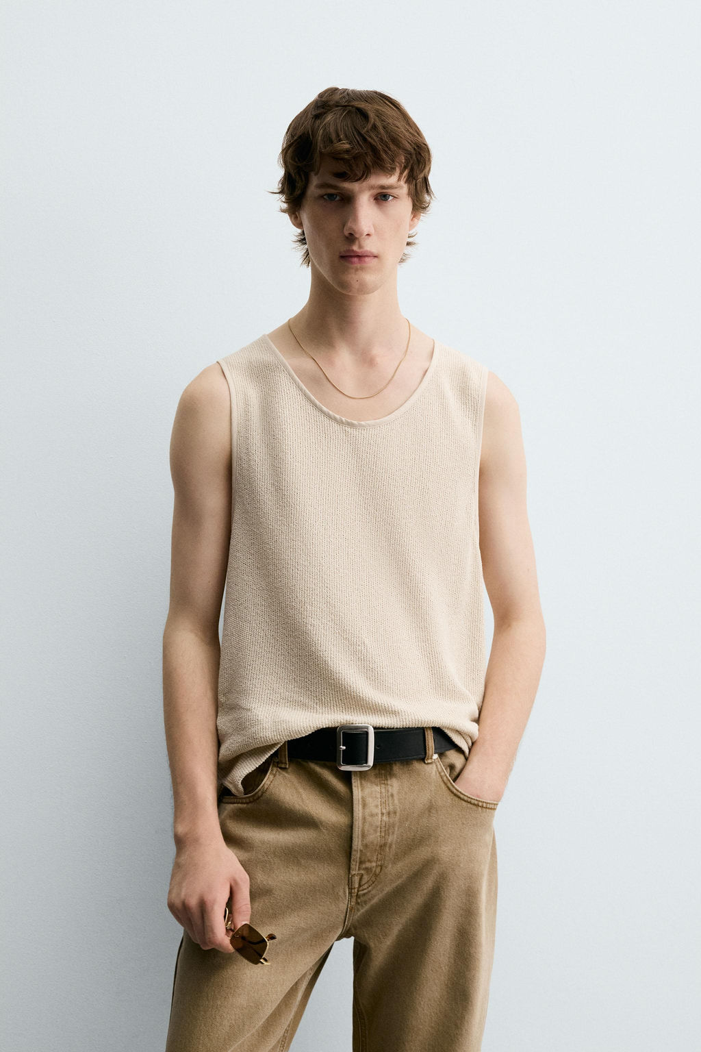 TEXTURED TANK T-SHIRT - Zara фото 2