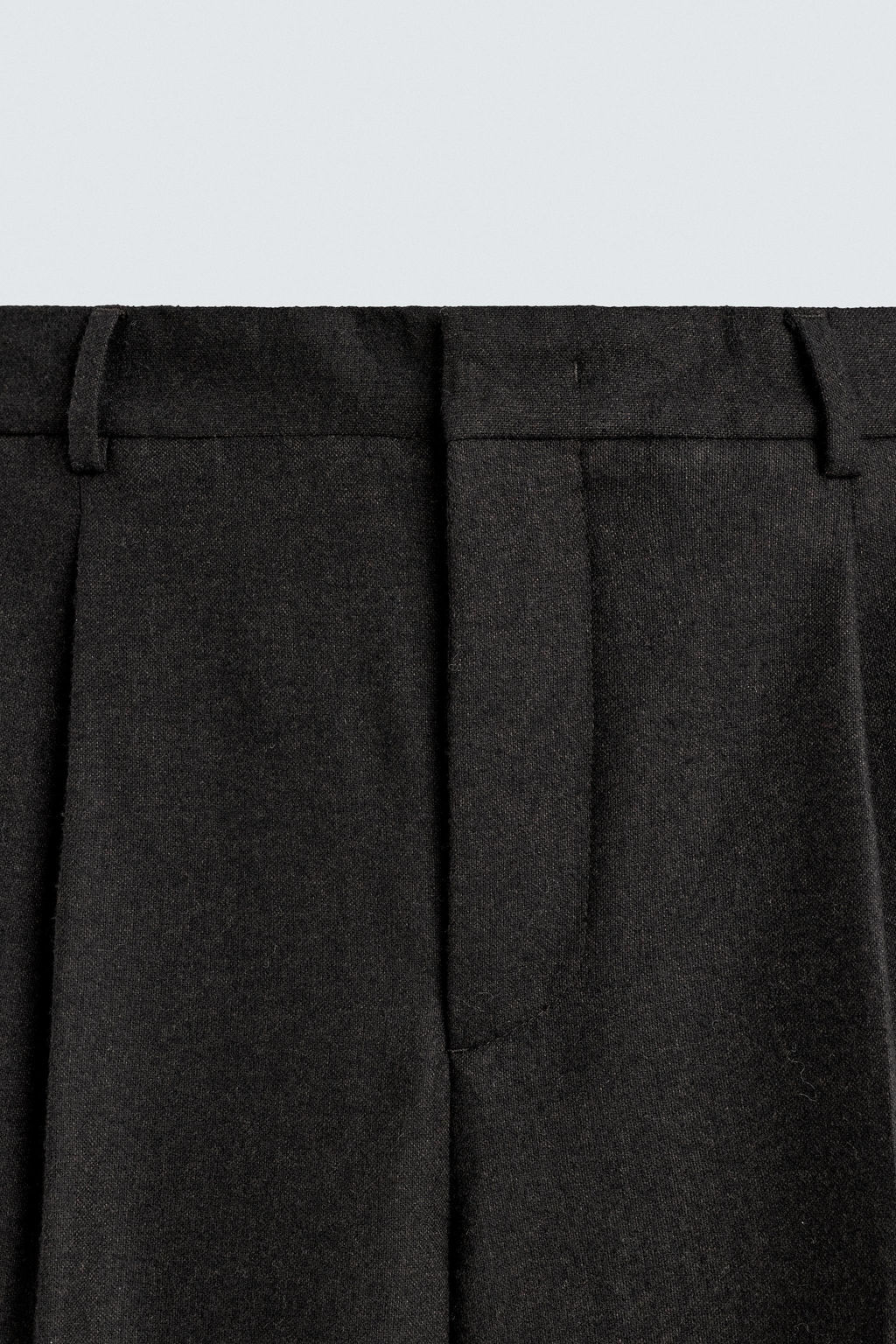 LIMITED EDITION WOOL BLEND TROUSERS WITH PLEATS - Zara фото 7