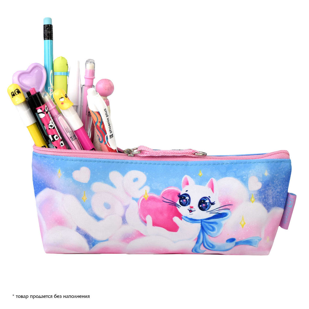 Пенал школьный Феникс+, арт.61923/ 50 КОШЕЧКА В ОБЛАКАХ  фото 4