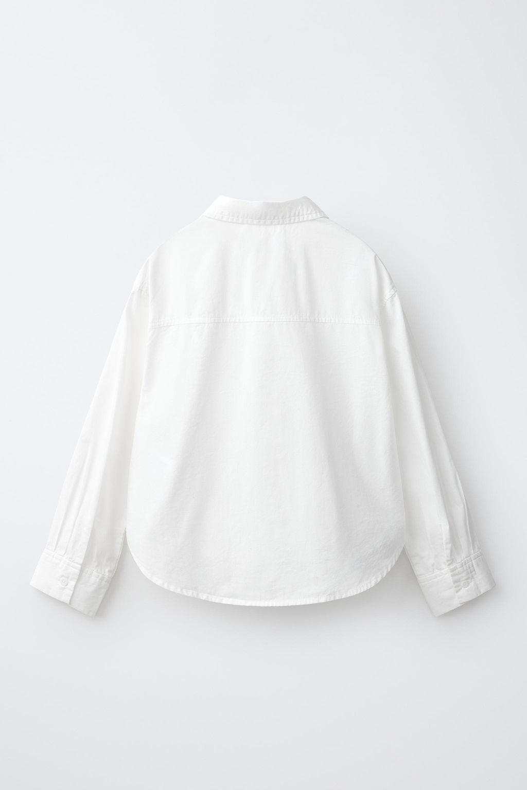 CAMISA POPEL?N LISA / Blanco - Zara фото 2