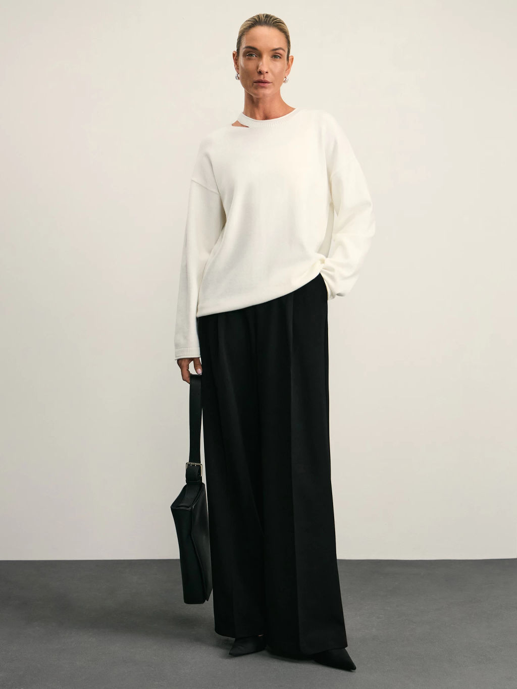 Джемпер с декоративным разрезом / Zarina  фото 2