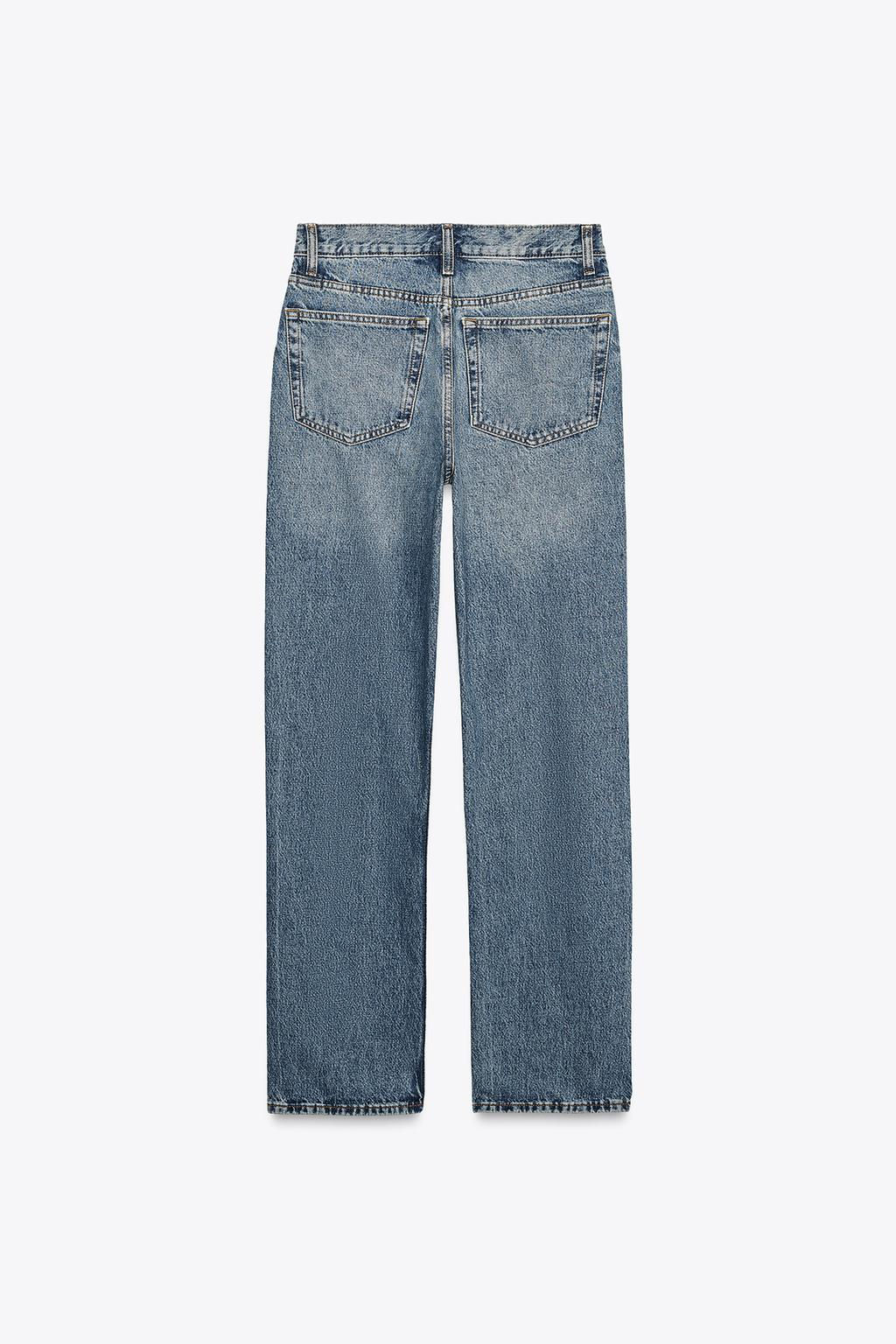 ZW COLLECTION STRAIGHT HIGH-WAIST JEANS - Zara фото 11