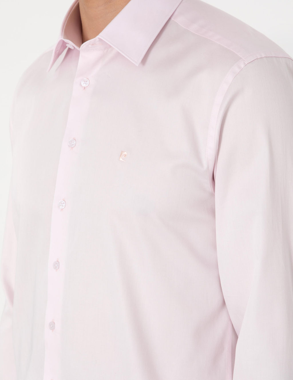 A__k Pembe Slim Fit Uzun Kollu Basic G_mlek - Pierre cardin фото 7