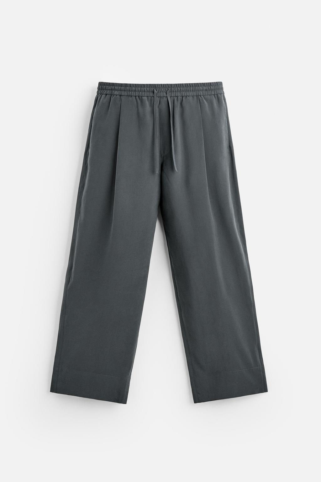 RELAXED FIT FLOWING TROUSERS - Zara фото 6