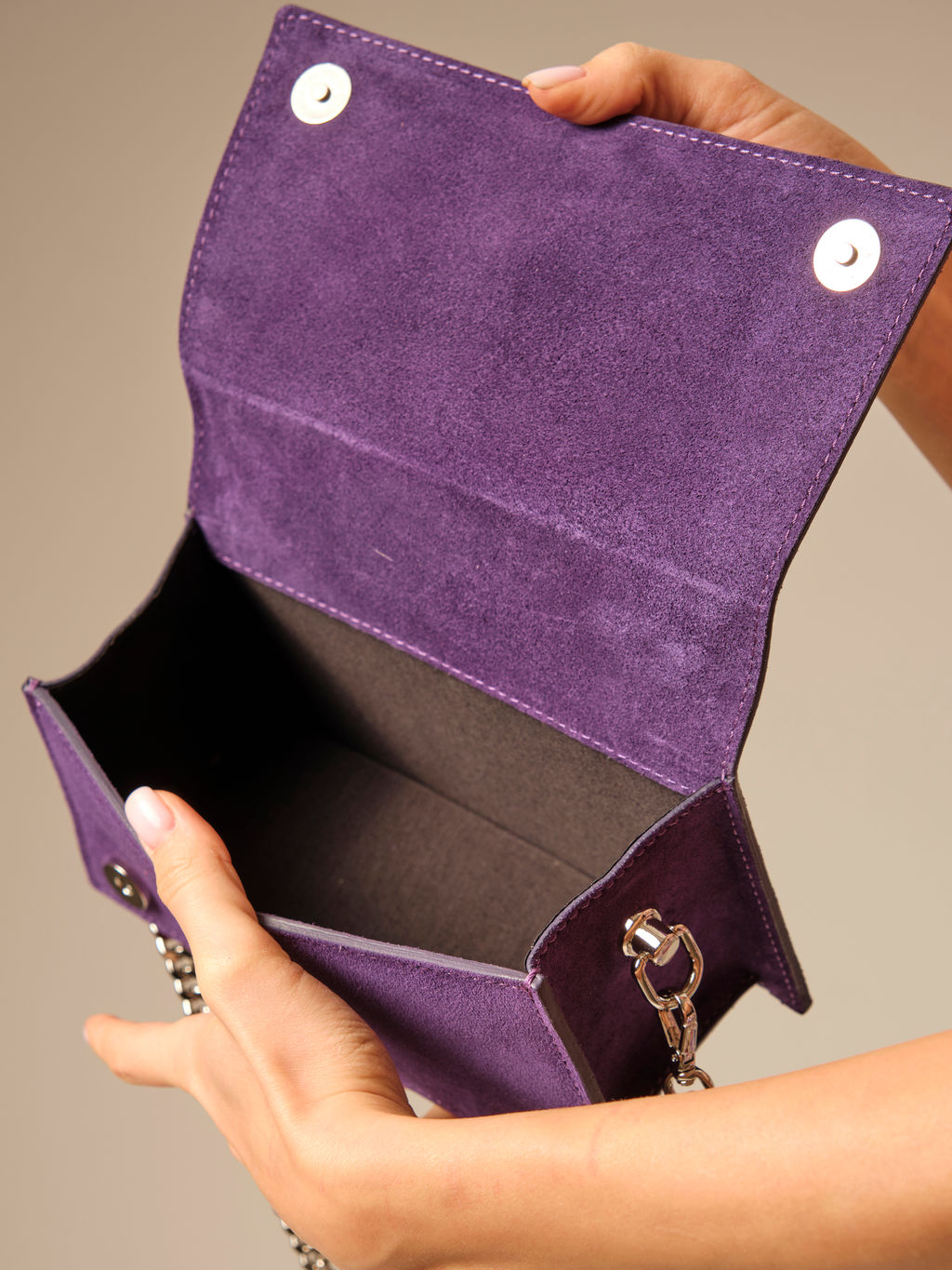 Сумка замшевая Deboro 30715 виноград