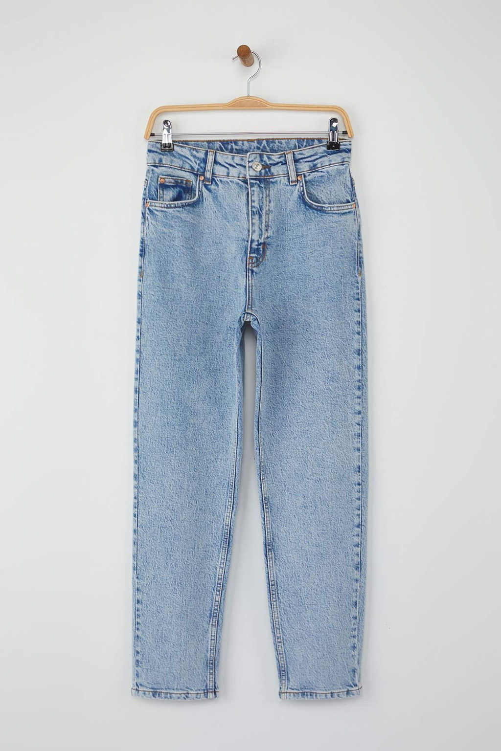 Mavi Yuksek Bel Comfort Yeni Mom Jeans TWOAW26JE00058 - Trendyolmilla фото 5