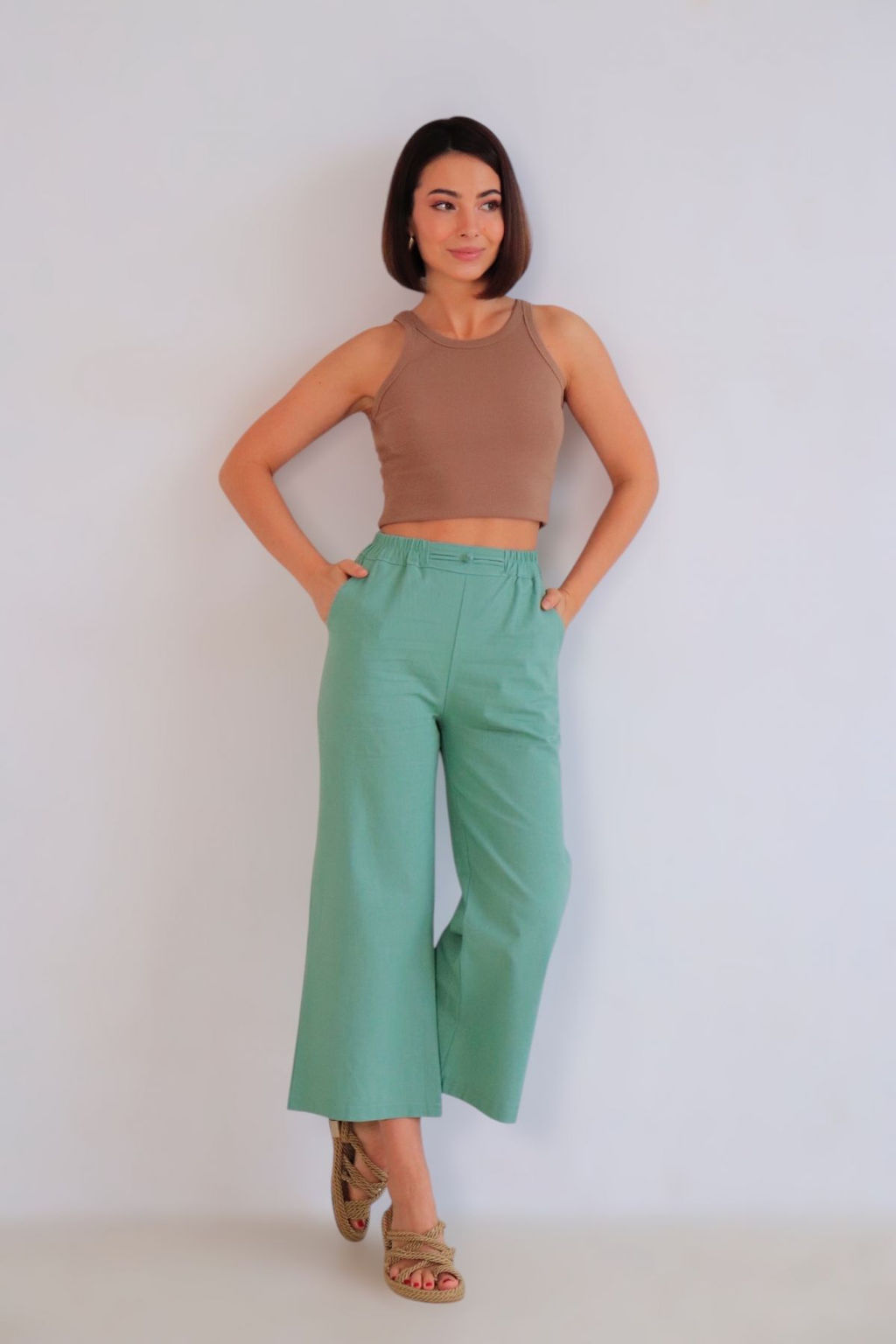 Martichelli Брюки льняные на невысокий рост фото 5