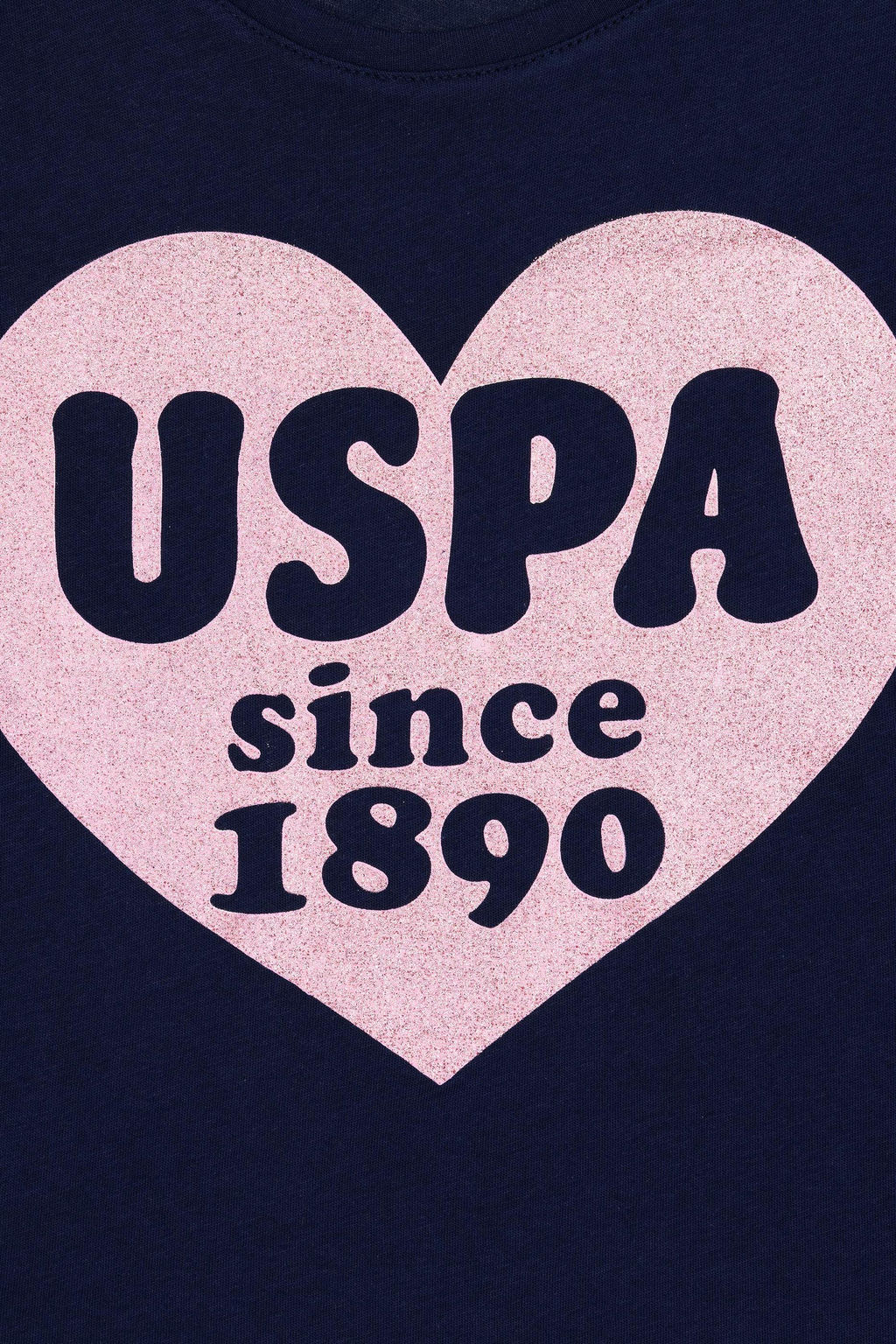 Футболка U.s. Polo Assn для девочек темно-синяя  фото 9