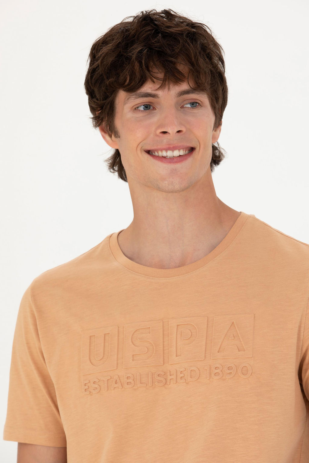 Мужская футболка светло-коричневого цвета - U.s. polo assn фото 16