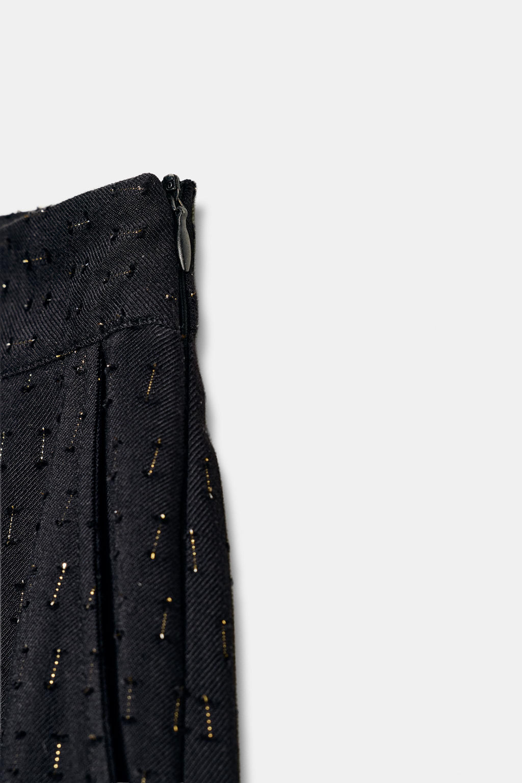 METALLIC THREAD BALLOON TROUSERS - Zara фото 7