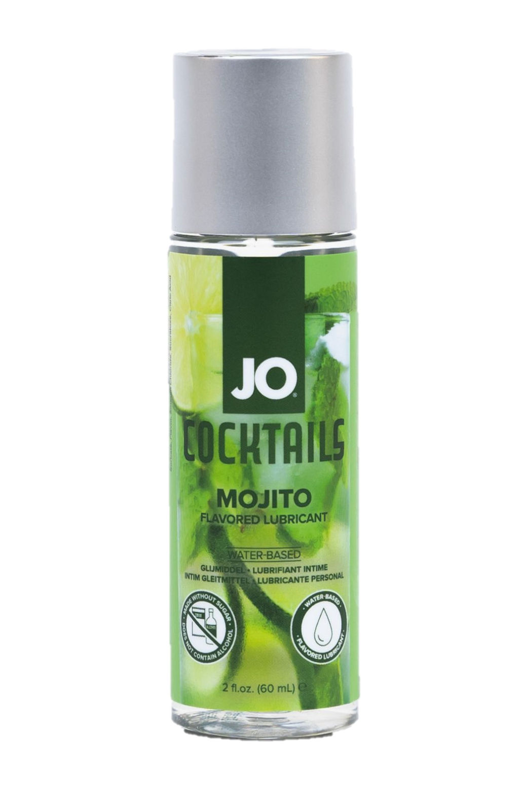 Съедобный лубрикант со вкусом коктейля Мохито JO H2O MOJITO, 60 мл