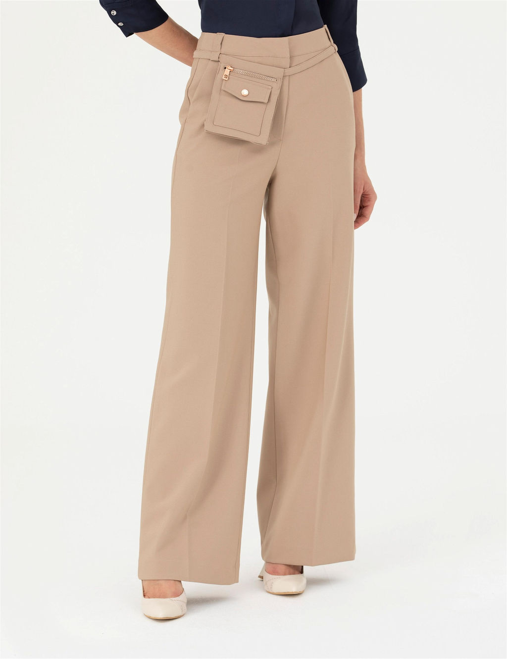 Bej Palazzo Kuma_ Pantolon - Pierre cardin фото 2
