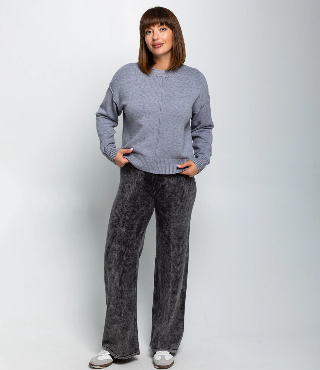 Джемпер #КТ1176, серый