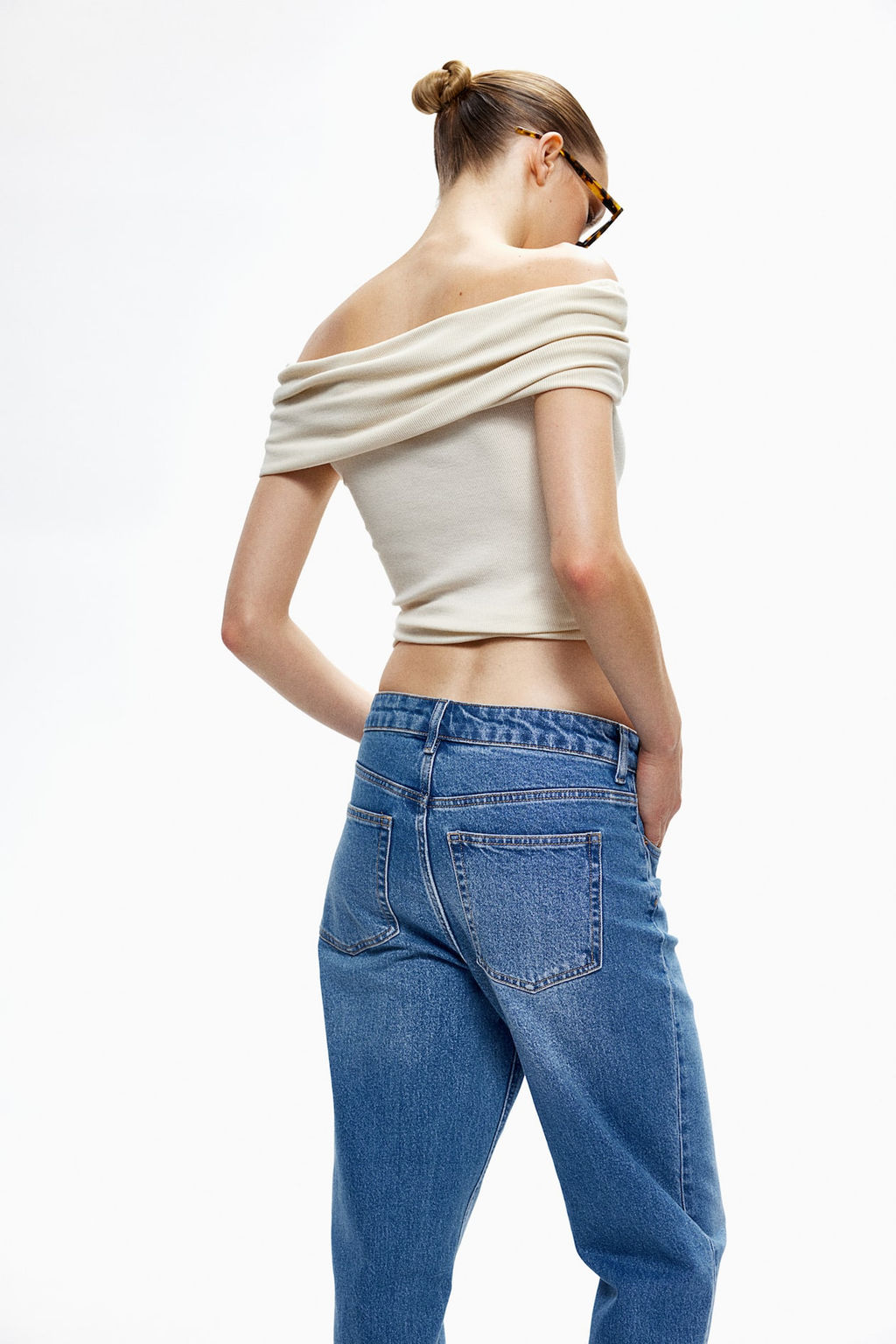 Slim Straight High Ankle Jeans - H&m фото 4