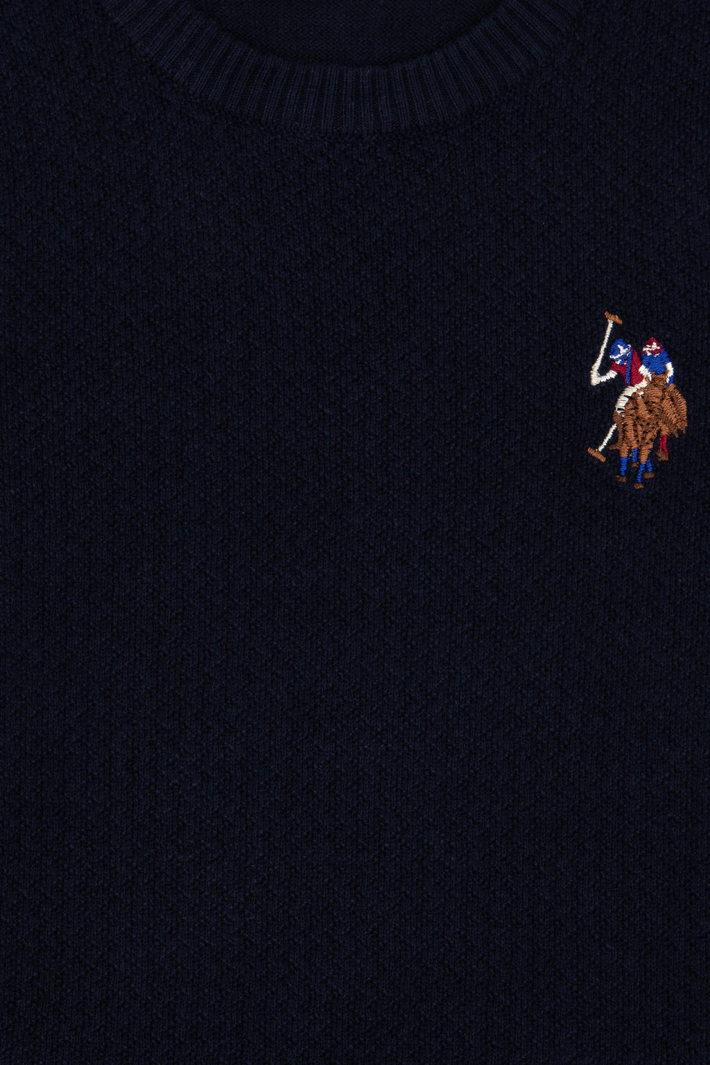 Базовый свитер темно-синего цвета для мальчика Неожиданная скидка в корзине - U.s. polo assn фото 3