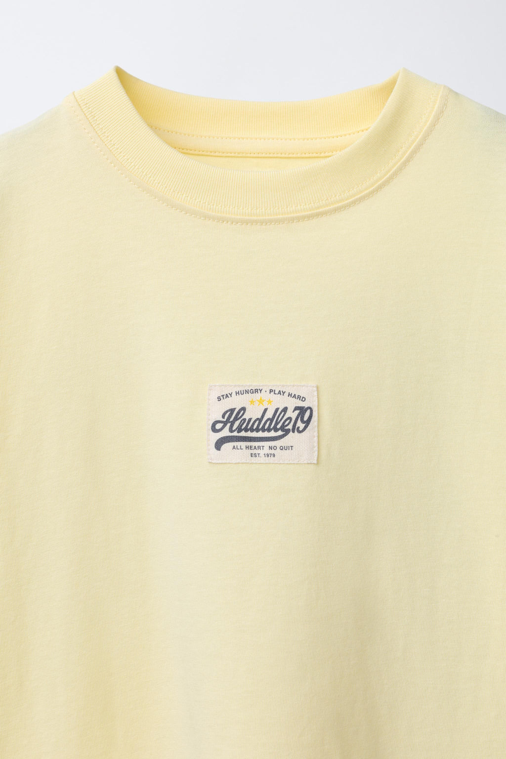 CAMISETA TEXTO JOGGING / Amarillo - Zara фото 3