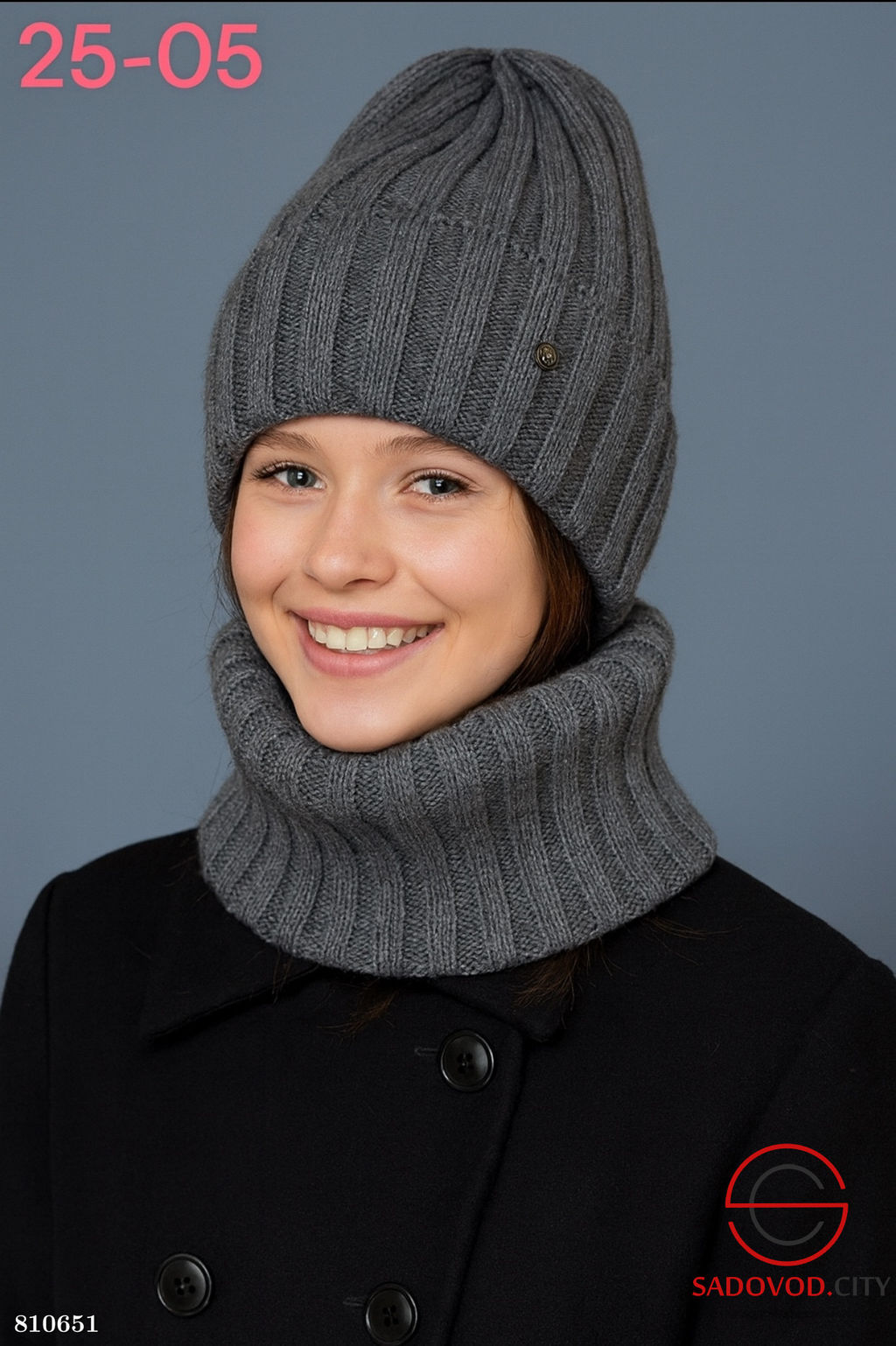 Набор 2в1 шапка внутри подкладка флис - Bruno фото 6