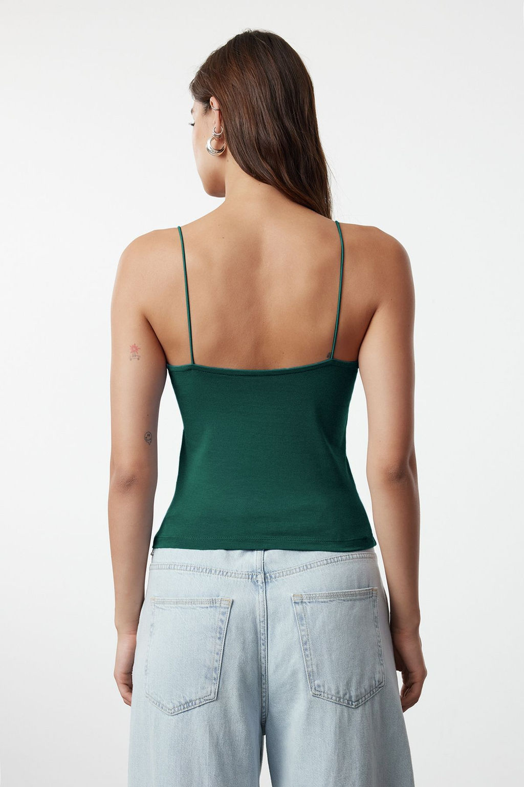 TRENDYOLMILLA Beyaz Ask?l? Regular Esnek Orme Atlet TWOSS24AL00024  фото 2