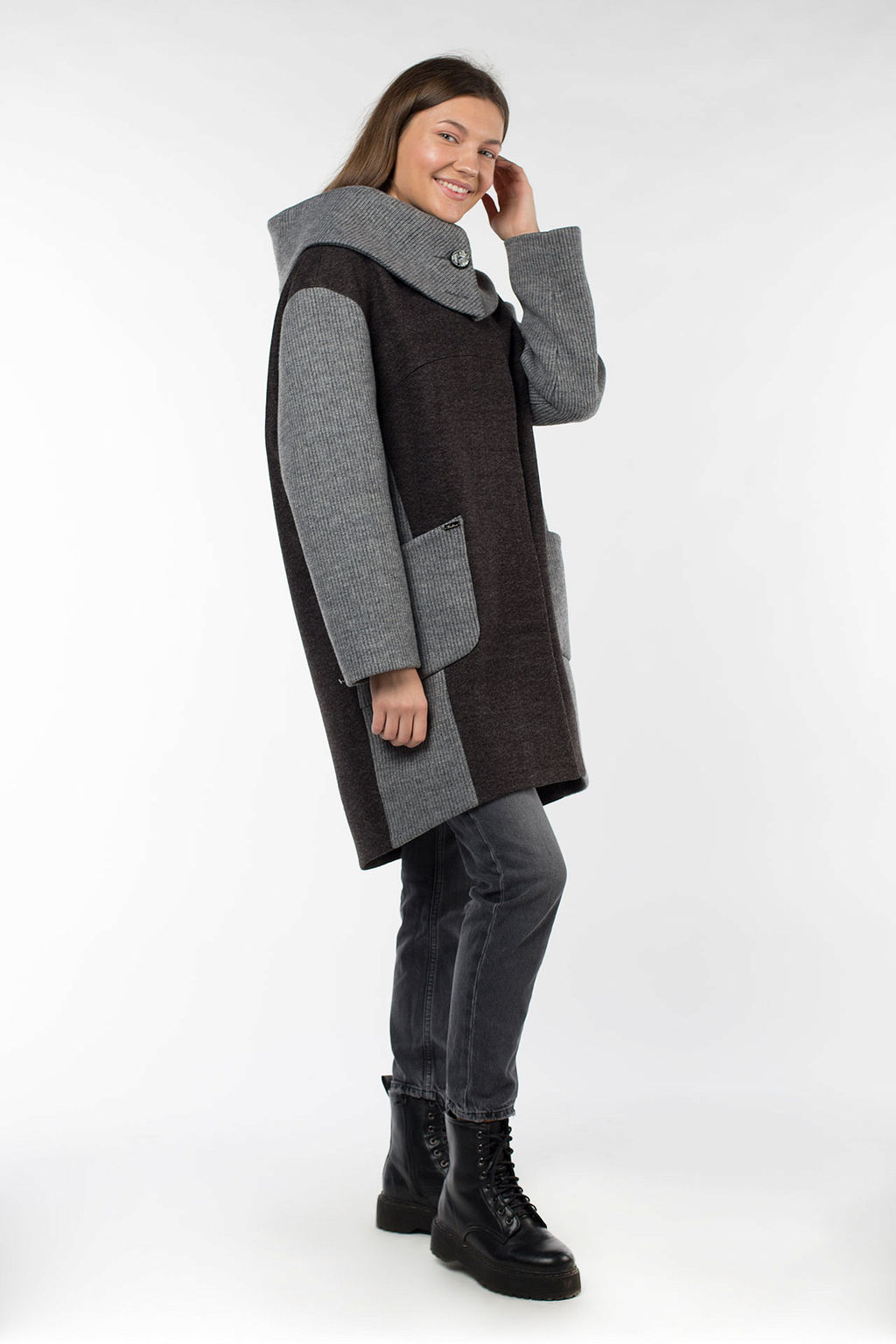 01-10048 Пальто женское демисезонное - El podio фото 3