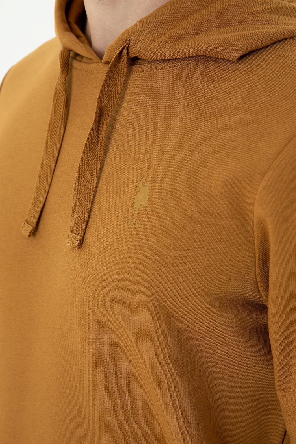 U. S. Polo Assn Мужская толстовка с капюшоном кокосового цвета - U.s. polo assn фото 7