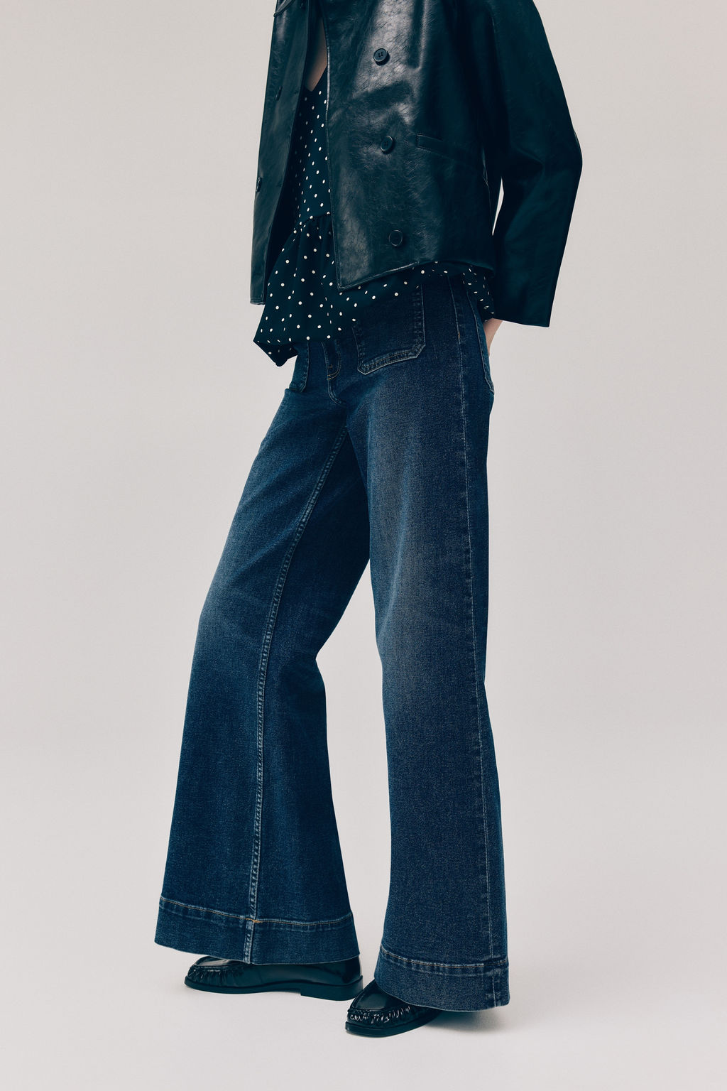 Wide High Waist Jeans - H&m фото 8