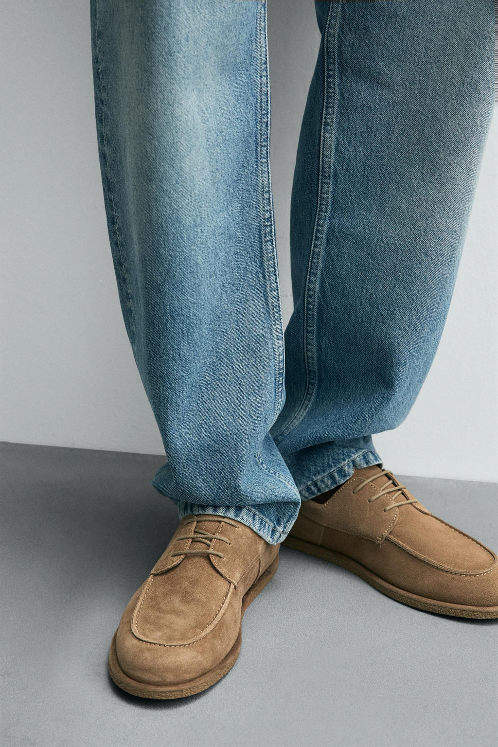 CASUAL LEATHER DECK SHOES - Zara фото 3