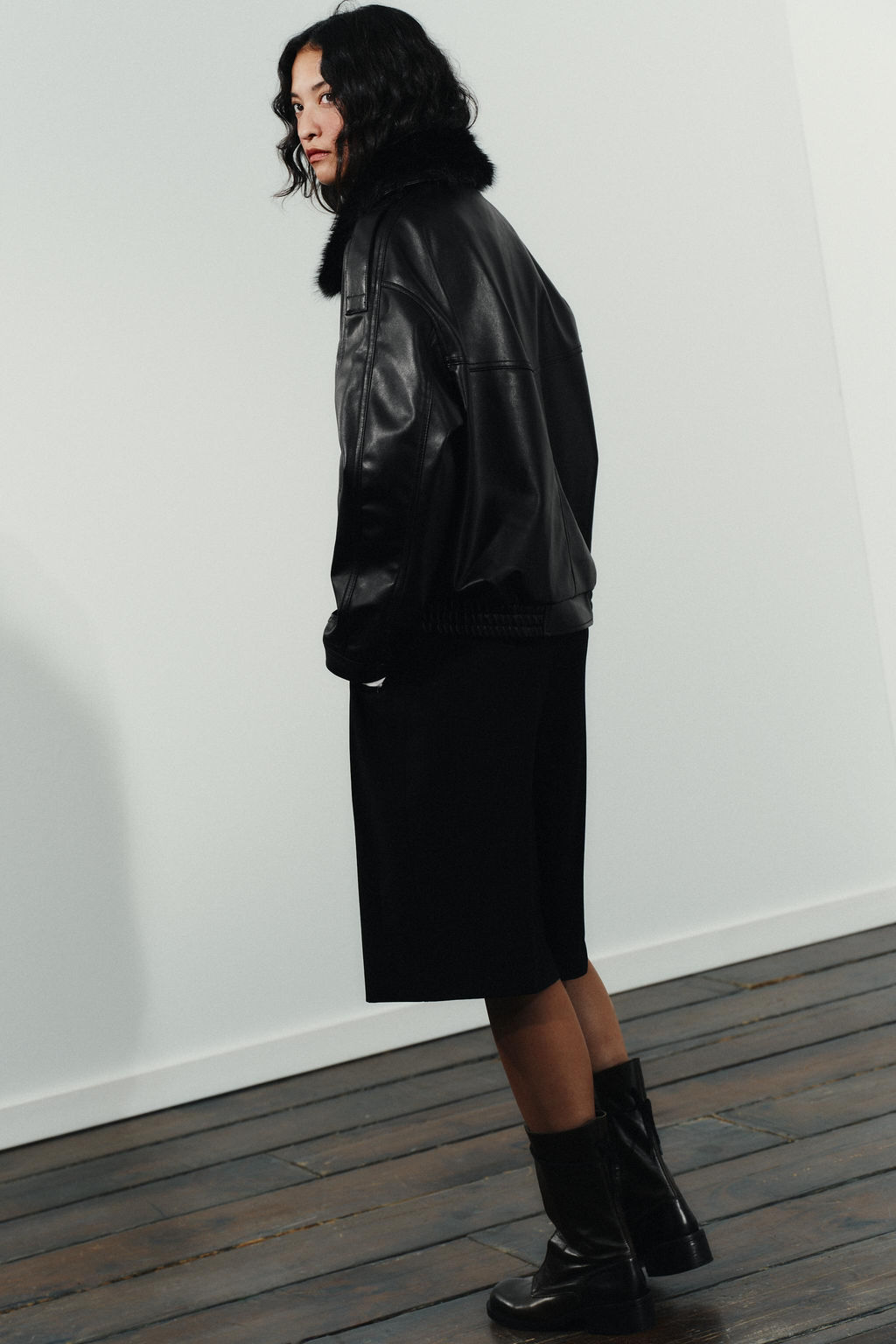 JACKET WITH DETACHABLE FAUX FUR COLLAR - Zara фото 6