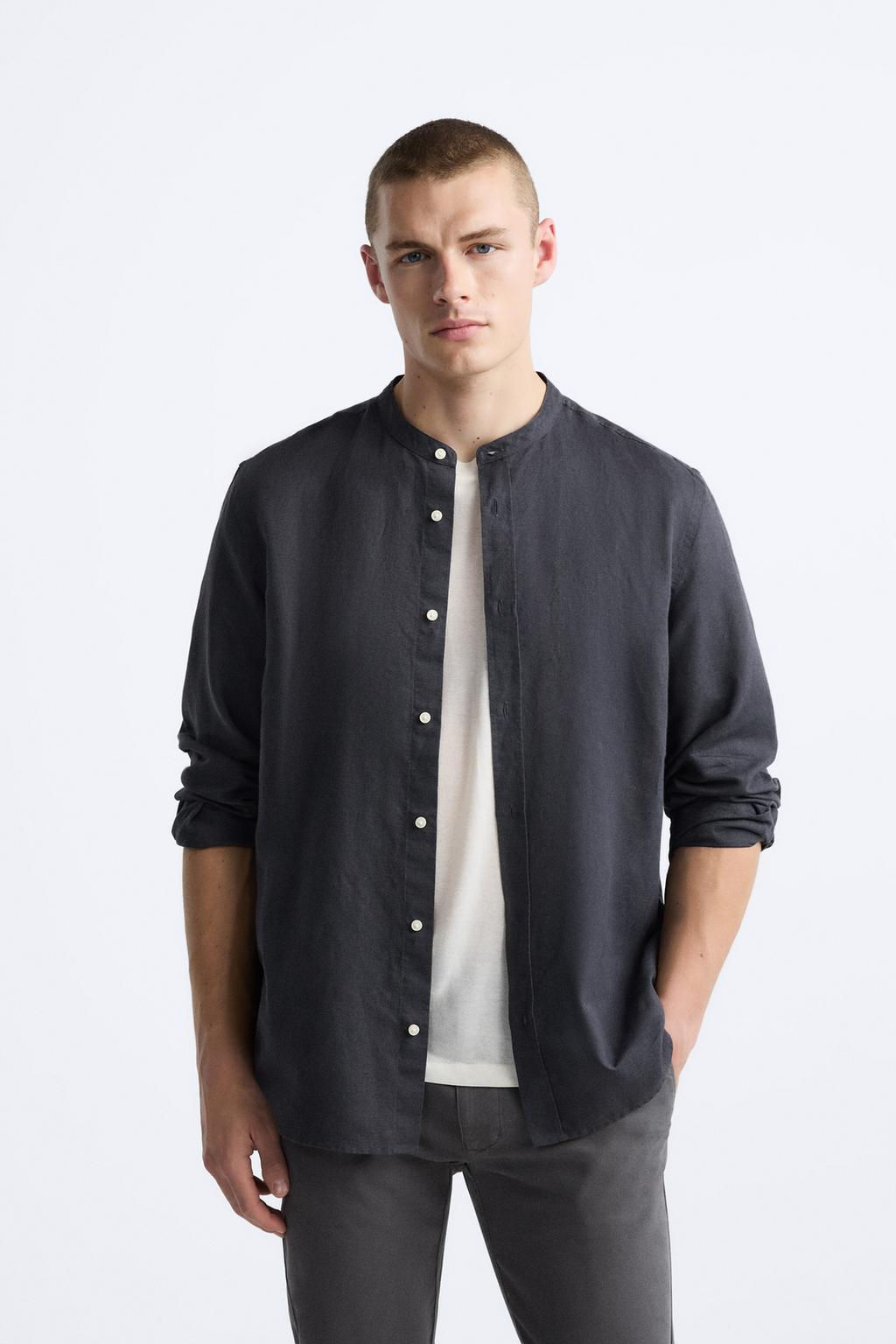 PAMUKLU KETEN GOMLEK - Zara фото 23